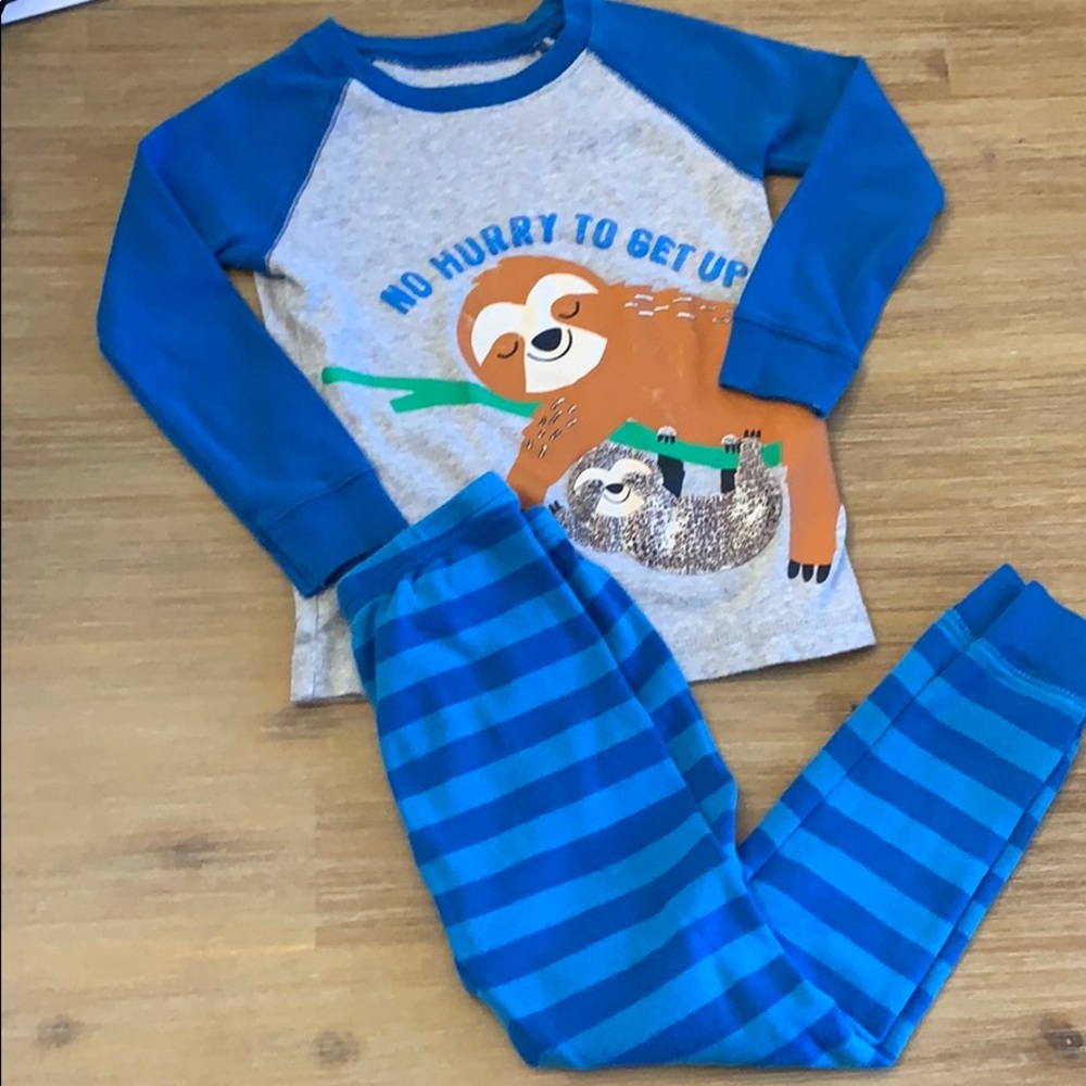 Long Sleeved Sloth Pajamas